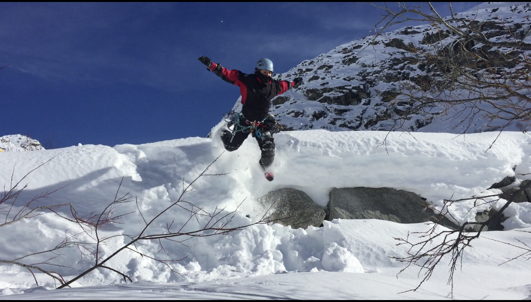 saut canyoning hivernal